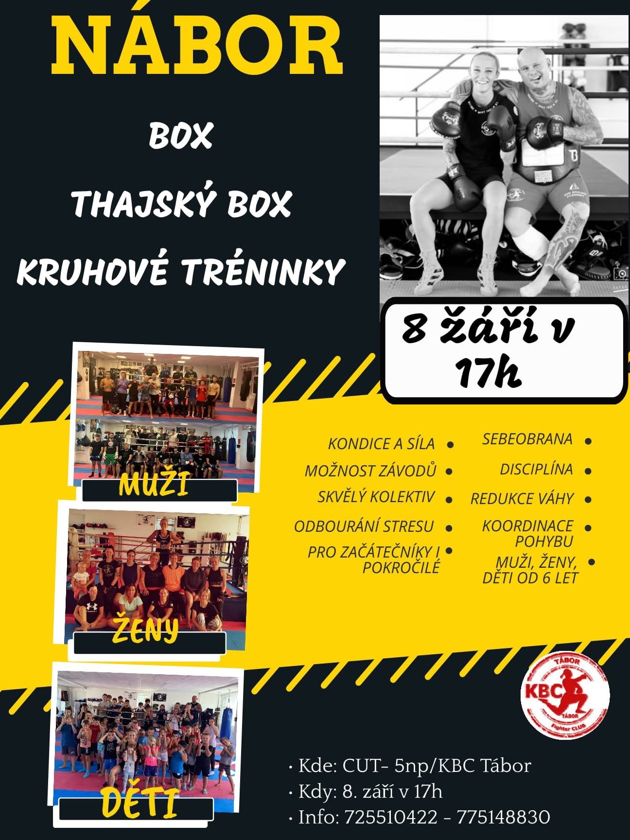 Náborový leták KBC Tábor 2025